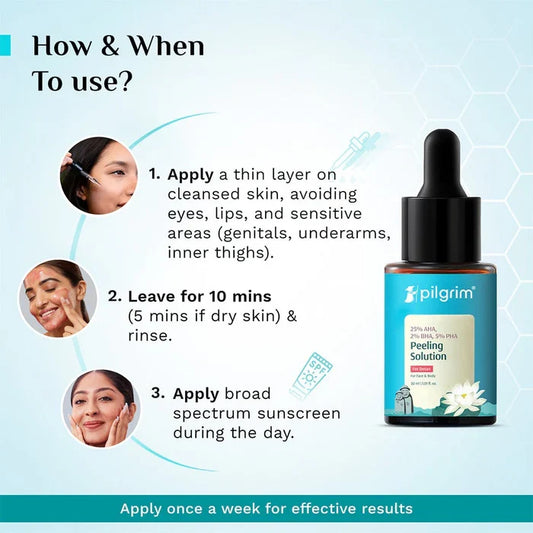 (Buy 1 Get 1 Free) Pilgrim 25% AHA + 2% BHA + 5% PHA Peeling Solution