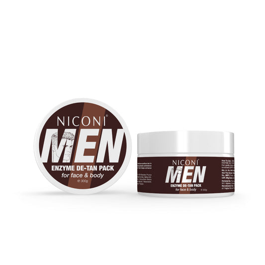 🔥 Buy 1 Get 1 FREE – Niconi Men Enzyme De-Tan Pack (300g Each)
