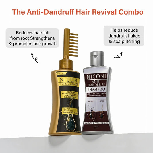 The Anti-Dandruff Hair Revival Combo